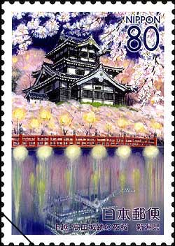 高田城跡の夜桜